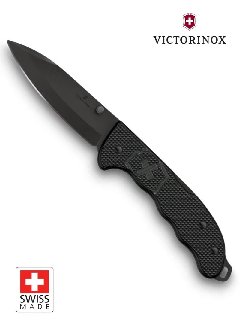 Victorinox Evoke BS Alox Pocket Knife Black (0.9415.DS23) | Premium Swiss Army Knife | Locking Blade, Alox Scales, Detachable Thumb Stud & Clip - Image 2