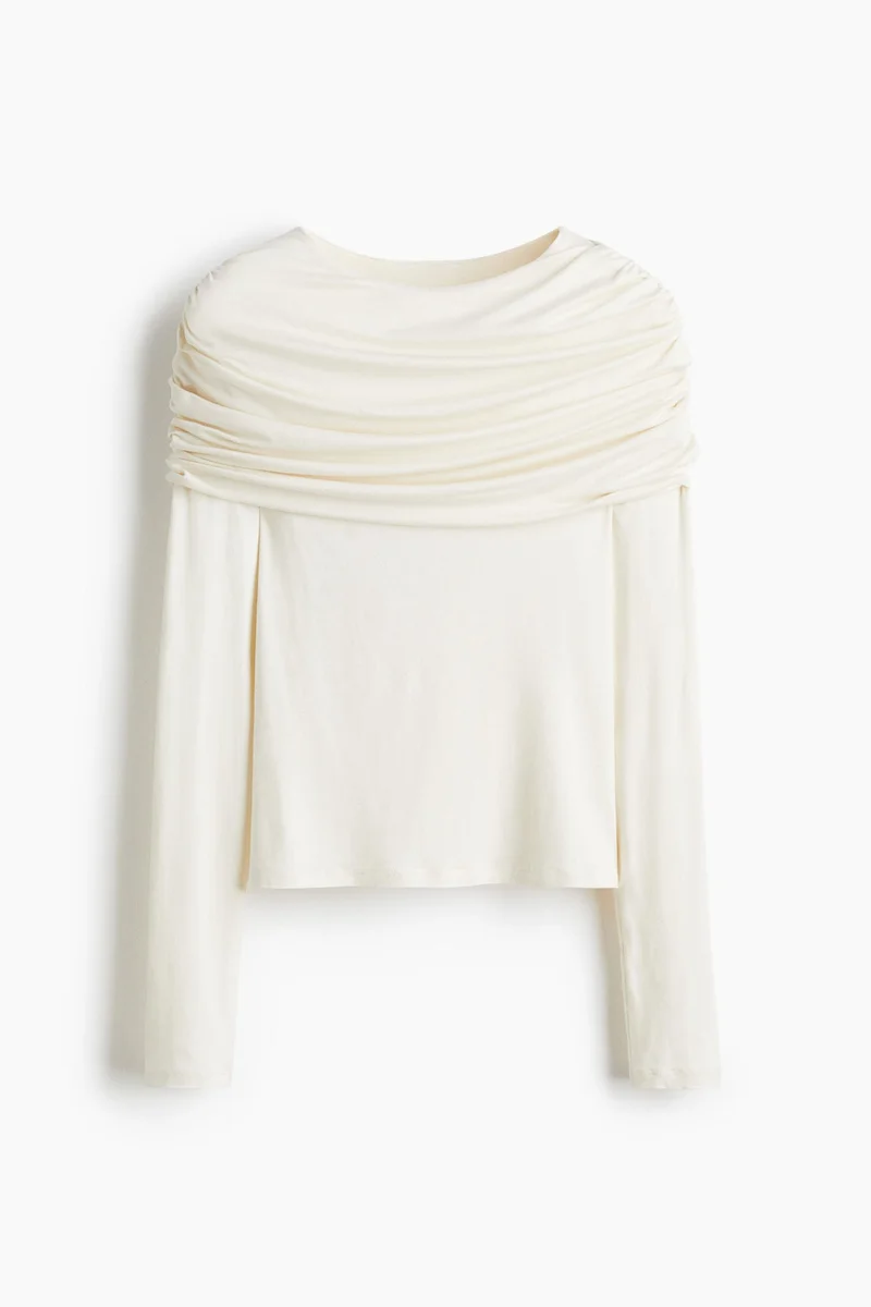 H&M Draped jersey top