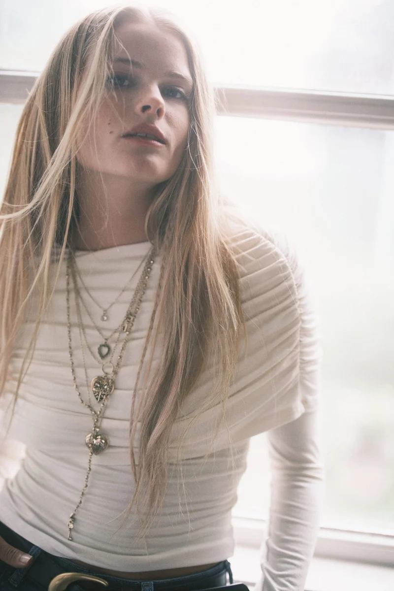 H&M Draped jersey top