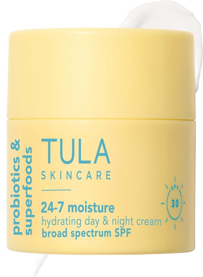 TULA Skin Care 24-7 Hydrating Day Cream SPF - Anti-Aging Moisturizer for Face with SPF 30, Contains Watermelon & Blueberry Extract, 1.5 oz. - Image 1