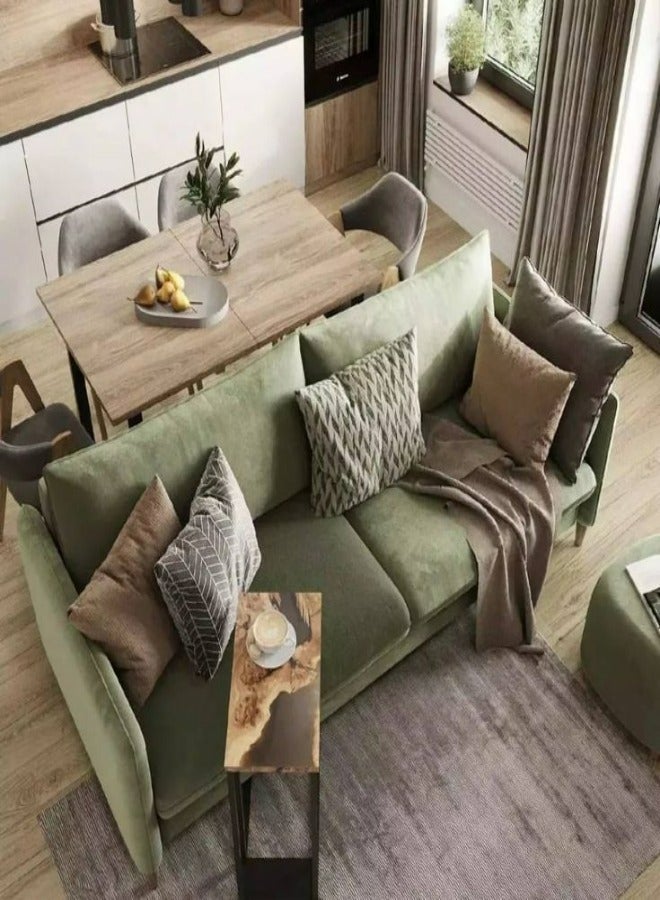 HODGE 250x250 white sofa made of durable Swedish wood and Super Soft fabric, Safa Al Madinah - Image 1