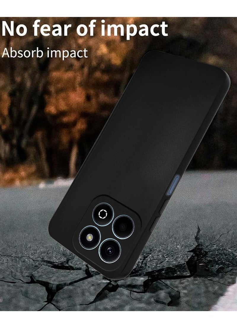 Wtech Honor X6b 4G 2024 Premium Liquid Silicone Case Cover - Black - Image 3