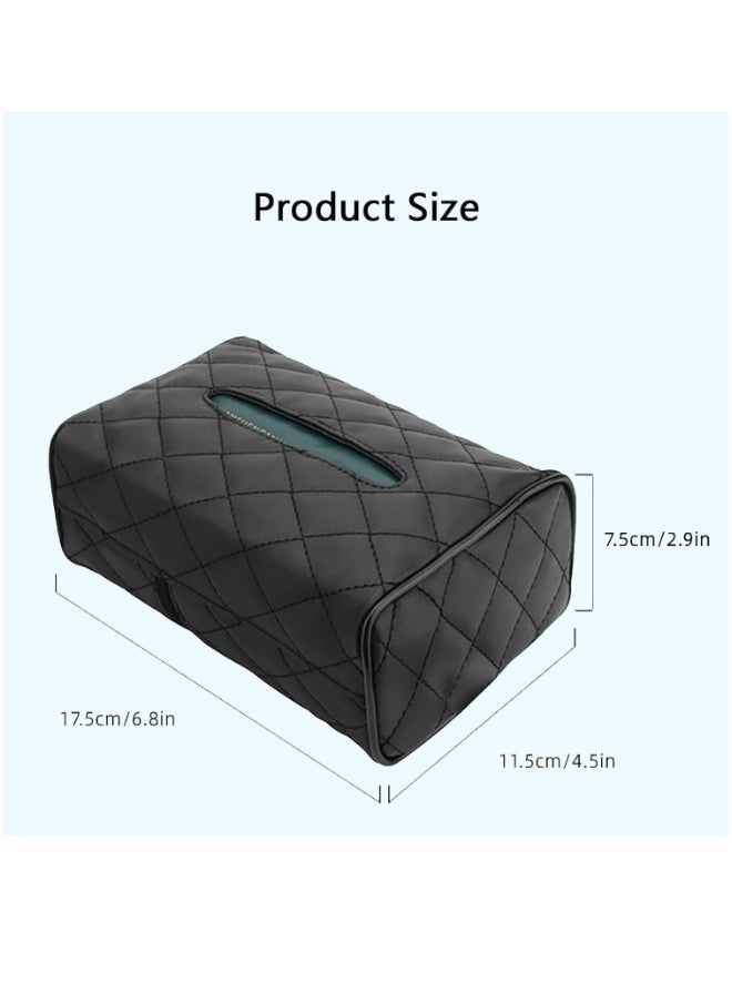 PU Leather Car Tissue Box for Sun Visor