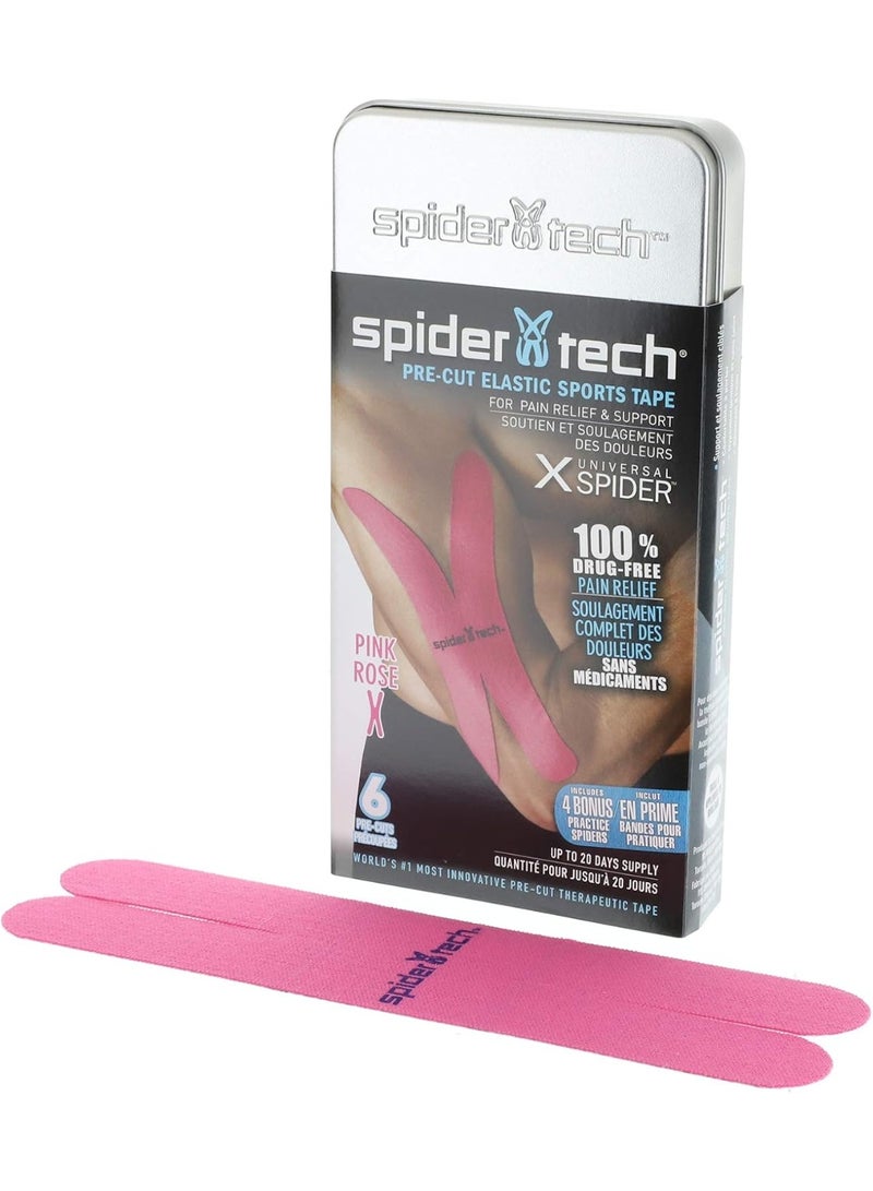 سبايدر تيك شريط سبايدرتيك لعلم الحركة. عبوة من 6 قطع من يونيفرسال × سبايدر، وردي - Image 1