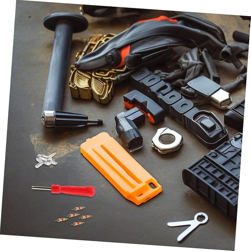 32 قطعة مجموعة استبدال صمامات الإطارات مع أداة للسيارات والدراجات النارية، محمولة - Image 5