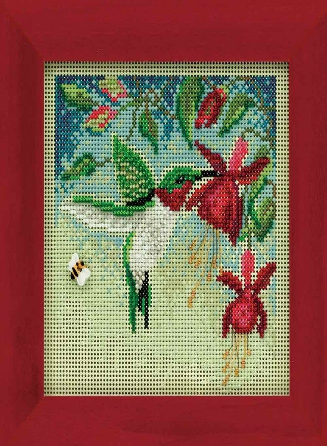Mill Hill Hummingbird Beaded Counted Cross Stitch Kit Buttons & Beads 2011 Spring MH141104 - Image 2