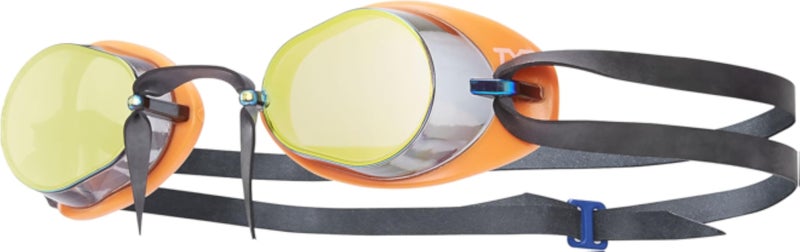 TYR Socket Rockets 2.0 Mirrored Swimming Goggles - LGL2M-967, Yellow &amp; Orange