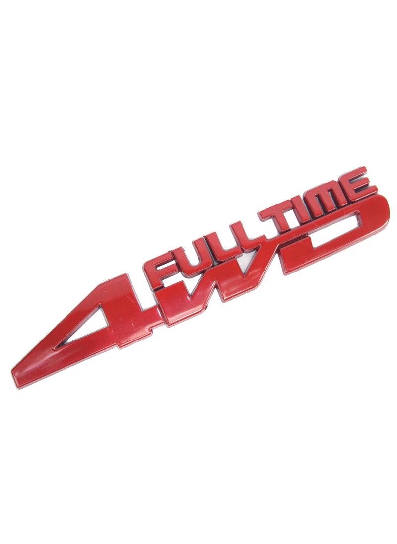 Generic Emblem Fulltime 4wd Metal Sticker  - Image 1
