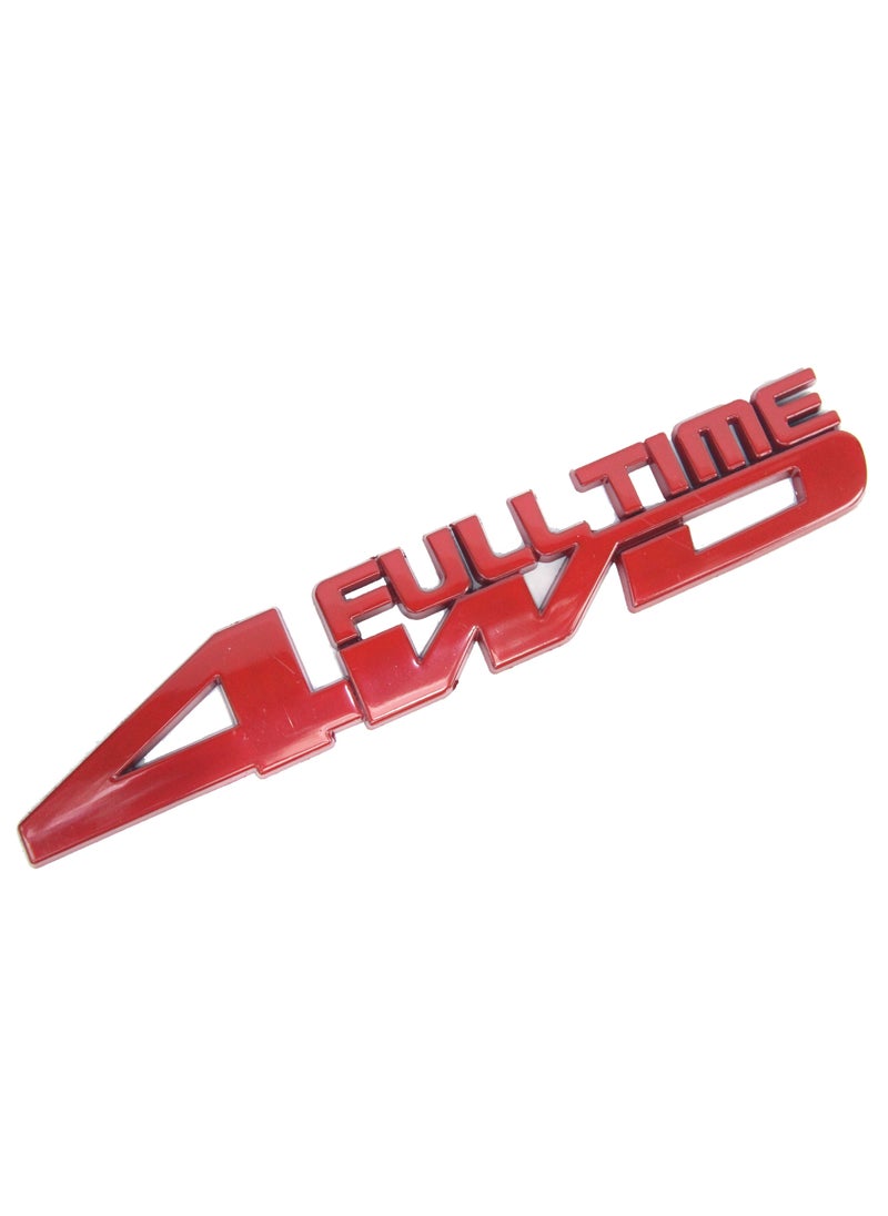 Generic Emblem Fulltime 4wd Metal Sticker  - Image 2