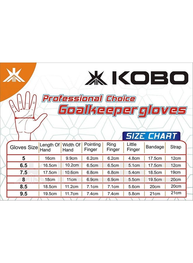 كوبو قفازات حارس مرمى كرة القدم من كوبو GKG-06 (مقاس 9.5) - Image 5