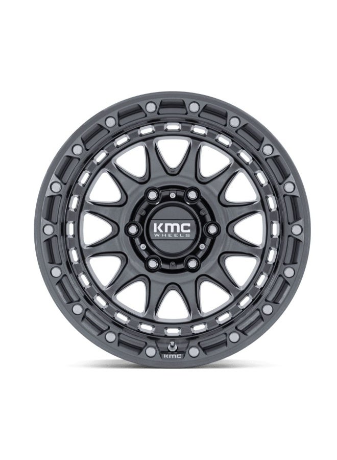 KMC KM556 CRUX 17X8.5 6X139.7 ET00 CB106.1 GLOSS GUNMETAL - Image 3