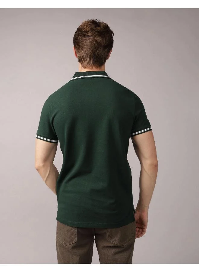 American Eagle AE Slim Fit Pique Polo Shirt