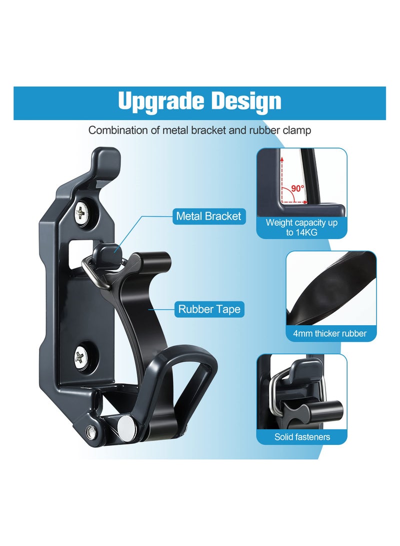 SYOSI Mount for Roof Rack, Metal Rubber Clamps, Wall Mounting Brackets, Shovel Holder Clamp Wall Mount Kit Car Accessories for Roof Rack, Boats, Military Equipment, Axe, Patent Protection - Image 2