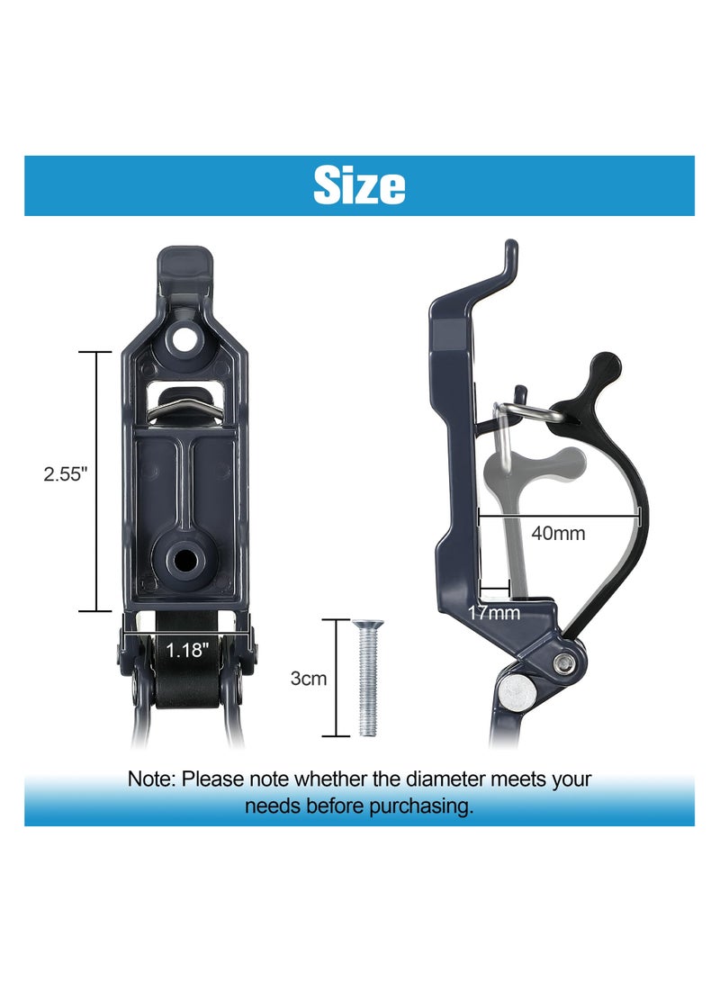 SYOSI Mount for Roof Rack, Metal Rubber Clamps, Wall Mounting Brackets, Shovel Holder Clamp Wall Mount Kit Car Accessories for Roof Rack, Boats, Military Equipment, Axe, Patent Protection - Image 3