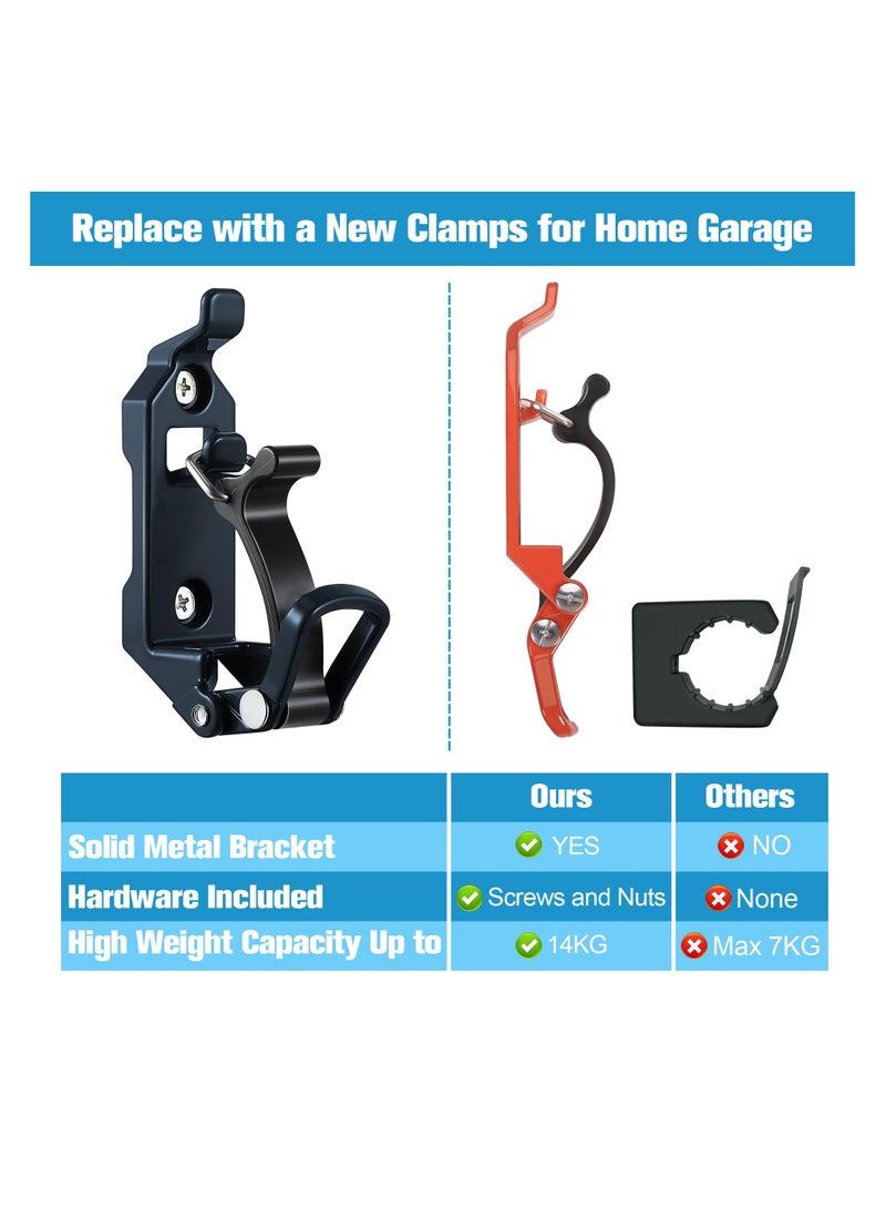 SYOSI Mount for Roof Rack, Metal Rubber Clamps, Wall Mounting Brackets, Shovel Holder Clamp Wall Mount Kit Car Accessories for Roof Rack, Boats, Military Equipment, Axe, Patent Protection - Image 4