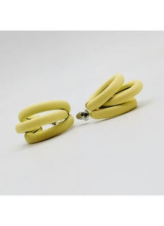 Trouble Lines Earring Of Fluffy Women's Accessories-Yellow