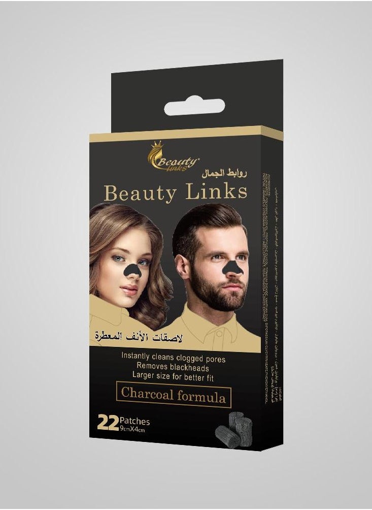 Beauty links nosel strips charcoal formula frome beauty links 22 pis 