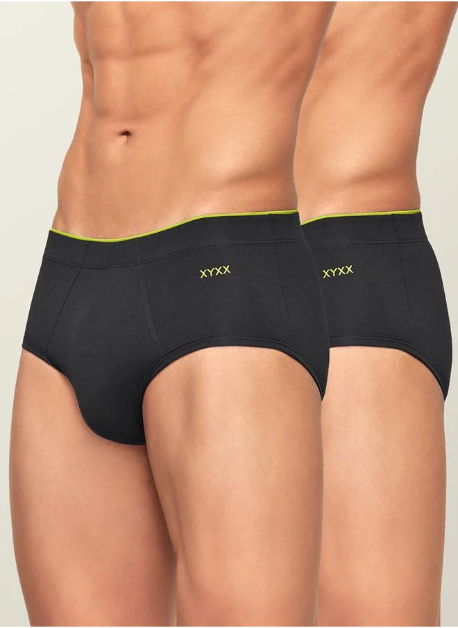 اكس واي اكس اكس Pack of 2 - Seam Detail Modal Briefs by Styli