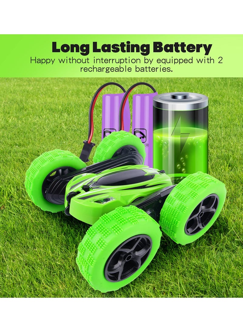 YelaJoy RC Car 4WD RC Car Double Side 360 Degree Roll and Rotate 2.4GHZ RC Stunt Car with LED RC Toy Car - Image 4