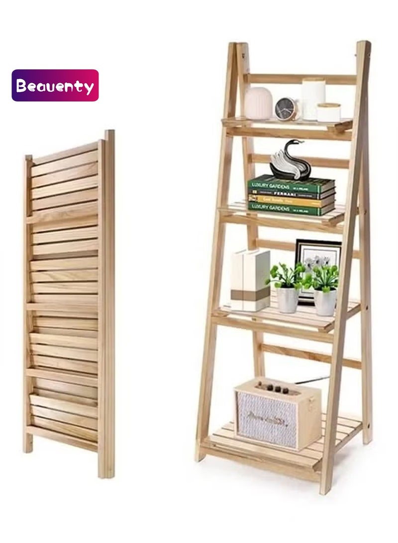 Beauenty 4 tier solid wood plant stand - Image 1