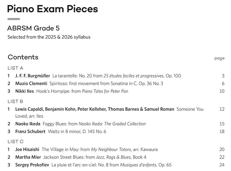 ABRSM Piano Exam Pieces 2025 & 2026, Grade 5: Selected from the 2025 & 2026 syllabus - Image 2
