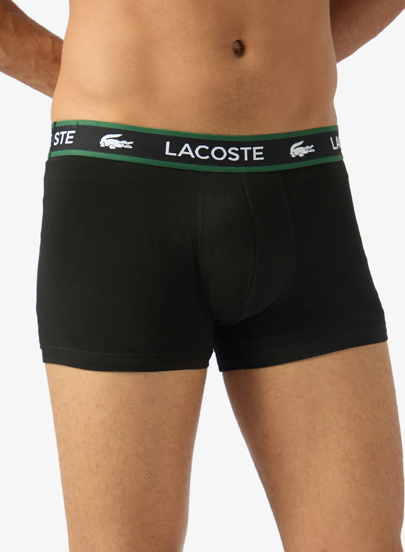 Lacoste  3 Pack Of Logo Band Trunks for Men | Best Price UAE