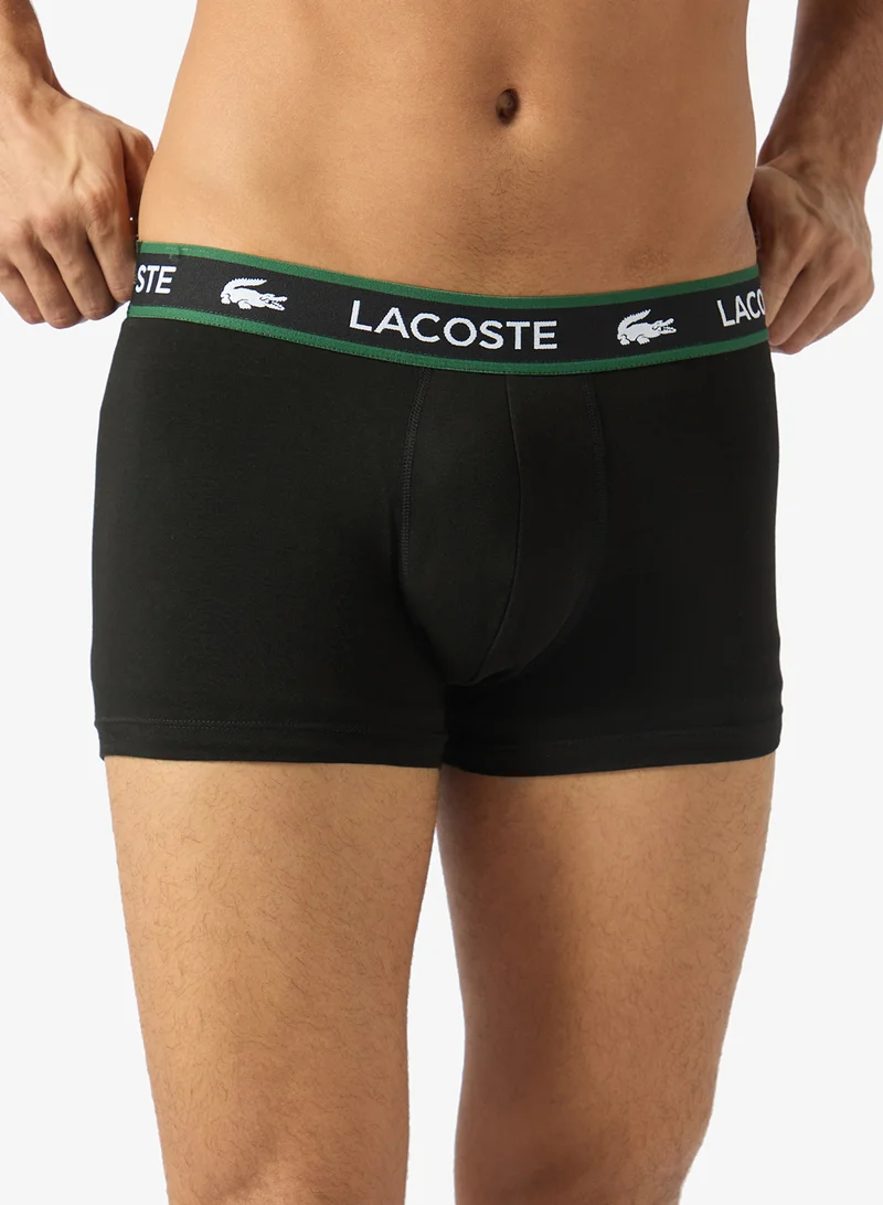 Lacoste  3 Pack Of Logo Band Trunks for Men | Best Price UAE