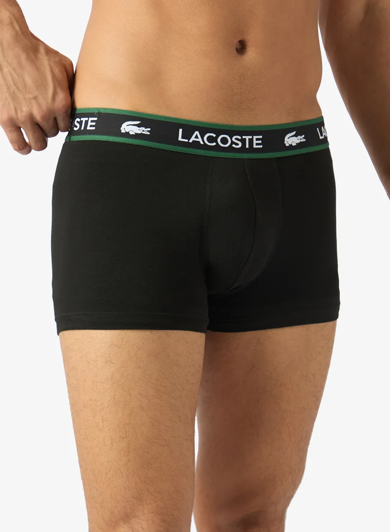 لاكوست 3 Pack Of Logo Band Trunks