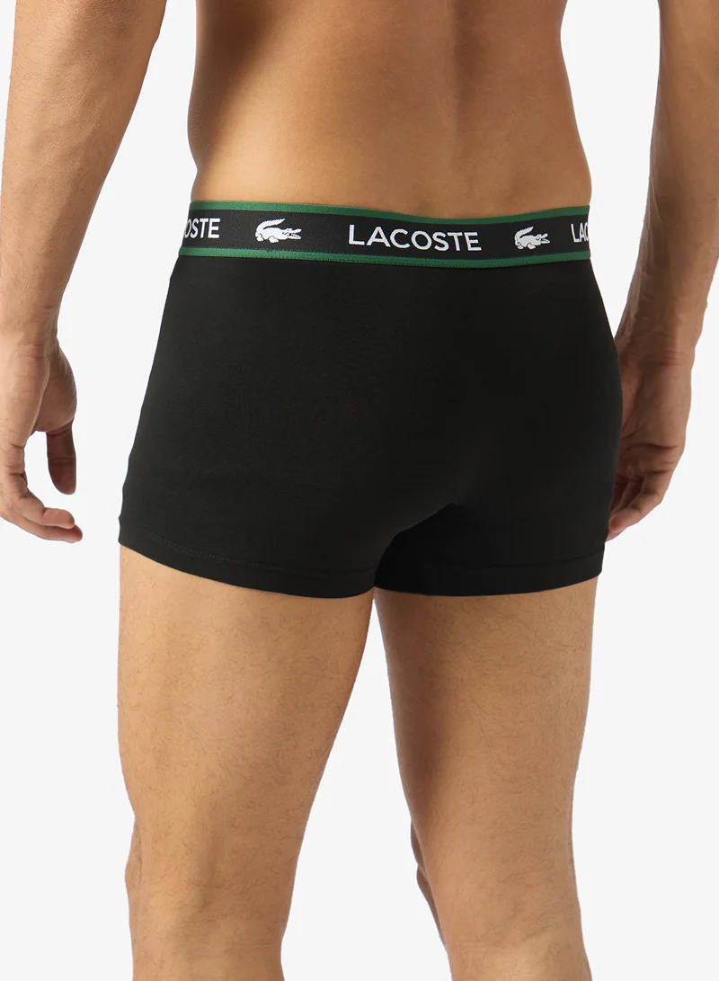 Lacoste  3 Pack Of Logo Band Trunks for Men | Best Price UAE