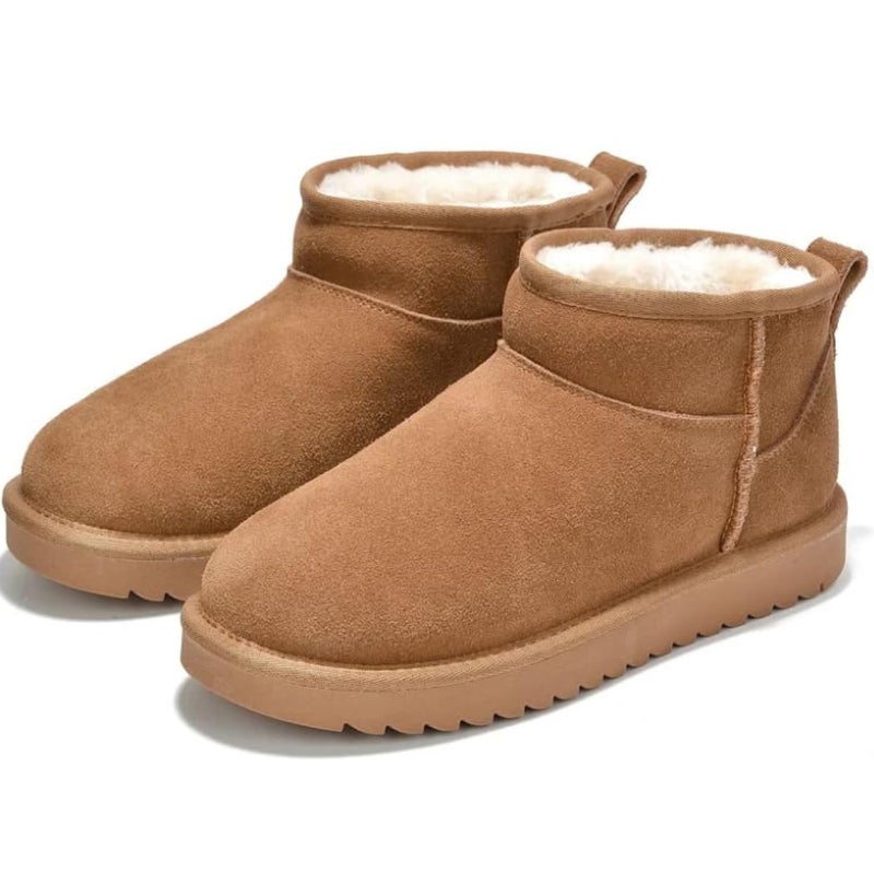 Project Cloud 100% Genuine Leather Ankle Boots for Women - Water Resistant with Memory Foam Insole Winter Boots for Women - Trending Shoes & Comfortable Women's Ankle Boots (Hippy, Chestnut, 8.5) - Image 1