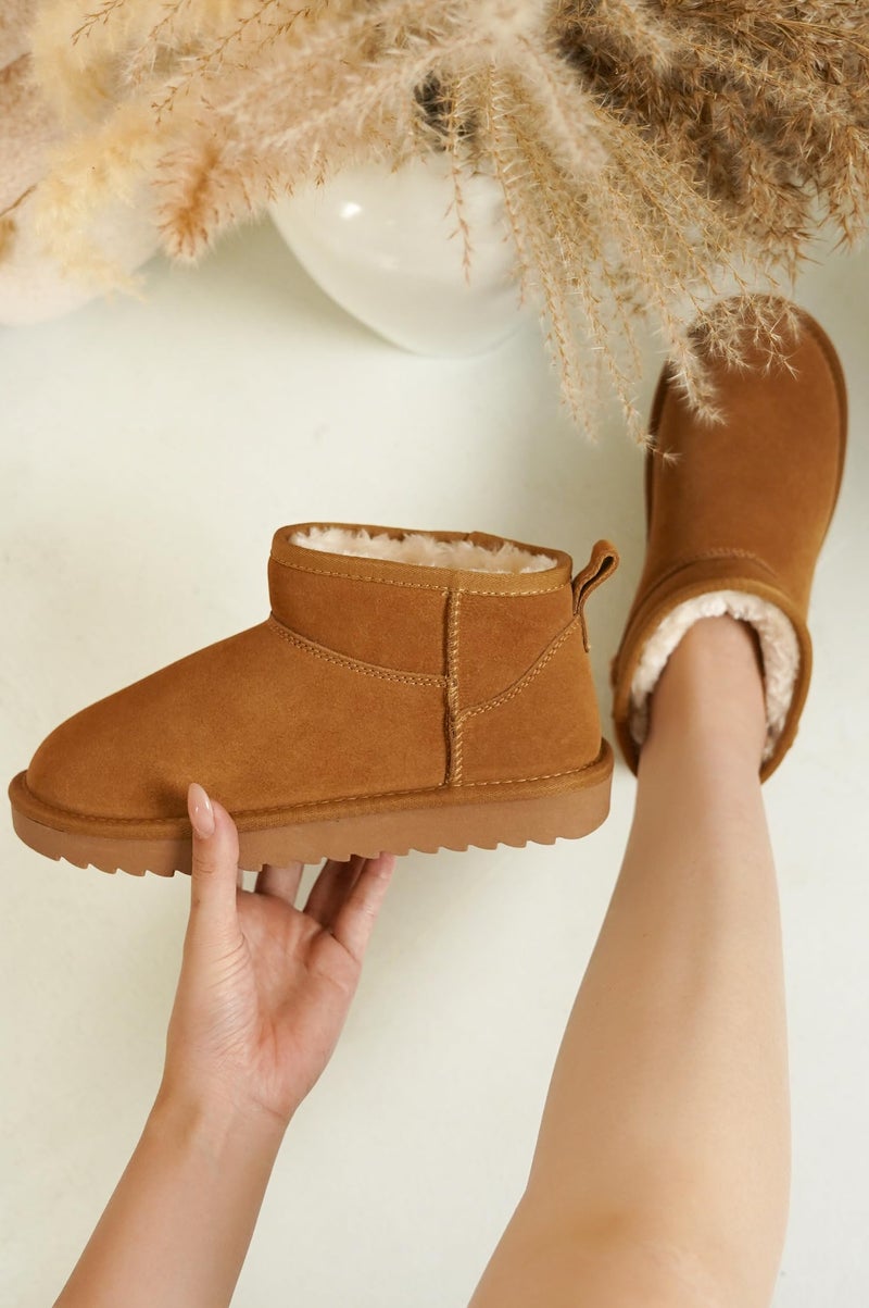 Project Cloud 100% Genuine Leather Ankle Boots for Women - Water Resistant with Memory Foam Insole Winter Boots for Women - Trending Shoes & Comfortable Women's Ankle Boots (Hippy, Chestnut, 8.5) - Image 2