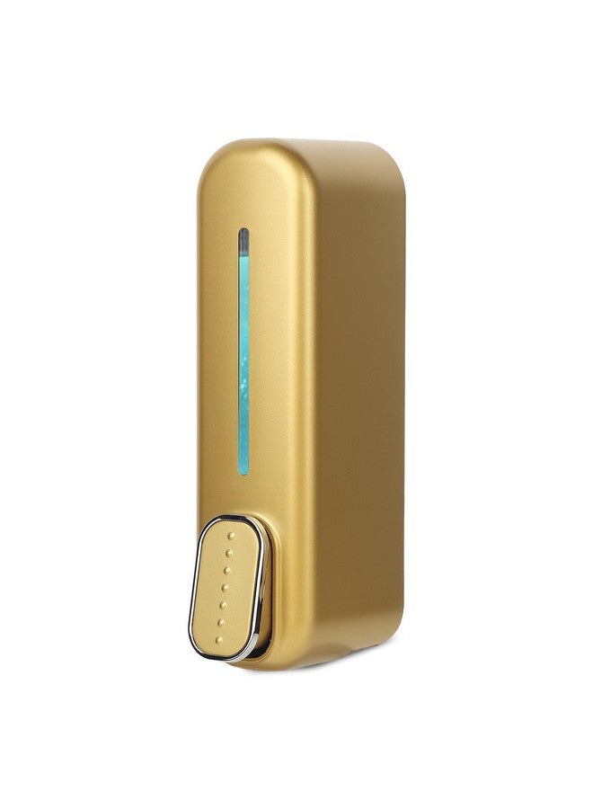 Bath Guru Multipurpose Soap Dispenser Wall Mounted ABS Shampoo Lotion Sanitizer Dispenser for Bathroom (350 Ml, Smart Gold)(Plastic) - Image 1