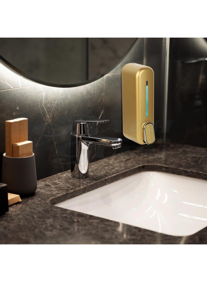 Bath Guru Multipurpose Soap Dispenser Wall Mounted ABS Shampoo Lotion Sanitizer Dispenser for Bathroom (350 Ml, Smart Gold)(Plastic) - Image 2