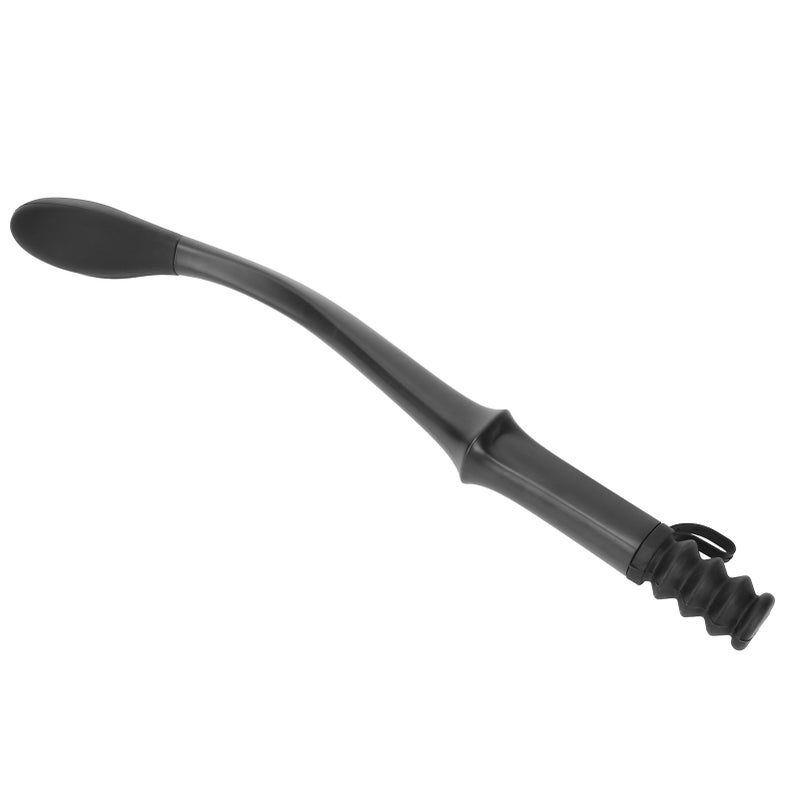 Long Reach Toilet Wiping Aid: Black Anti-Skid ABS Handle Soft Silicone Head - Ergonomic Grip Hands-Free Paper Release for Limited Mobility Users Elderly Post-Surgery Patients - Image 5