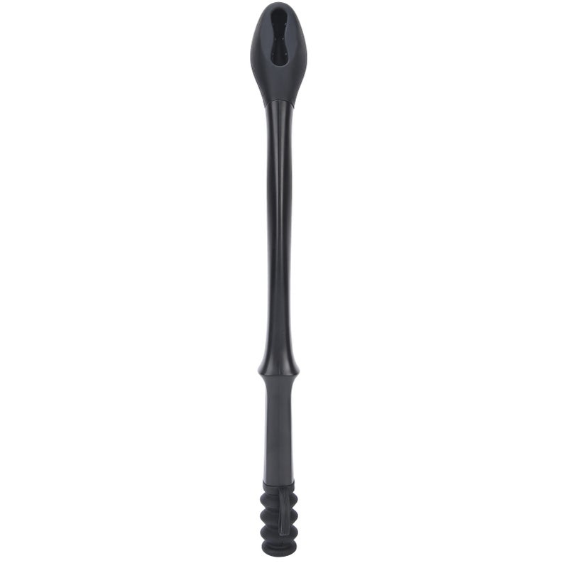 Long Reach Toilet Wiping Aid: Black Anti-Skid ABS Handle Soft Silicone Head - Ergonomic Grip Hands-Free Paper Release for Limited Mobility Users Elderly Post-Surgery Patients - Image 1
