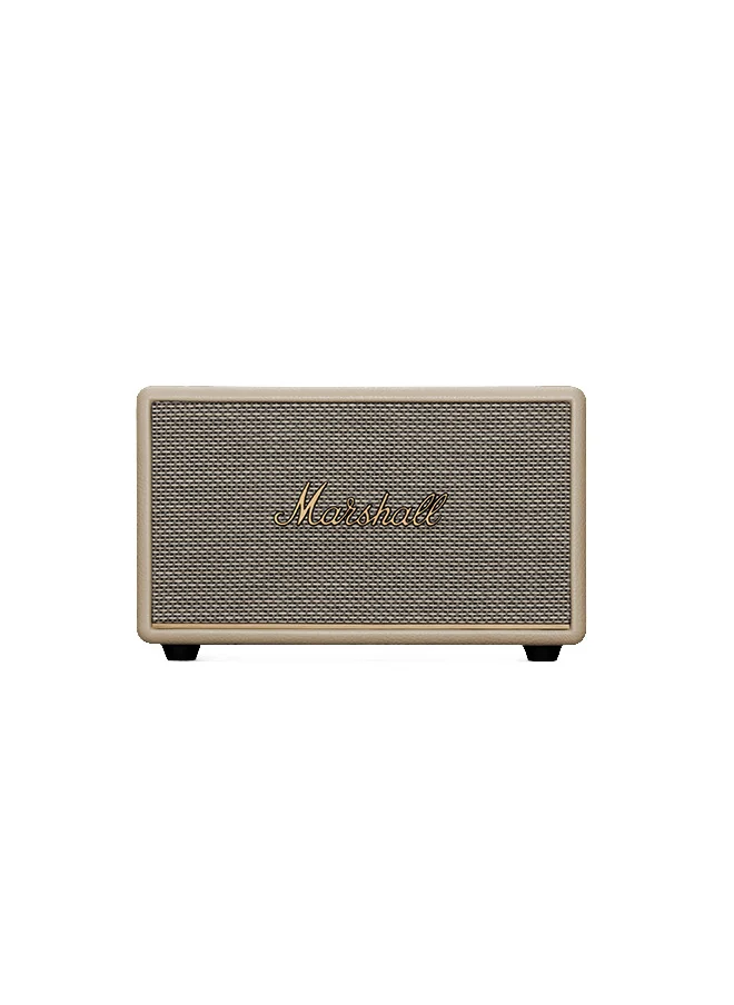 مارشال Acton III 60W Premium Home Wireless Speaker with Bluetooth 5.2 and Multiple Inputs - Enjoy signature Marshall sound | Cream