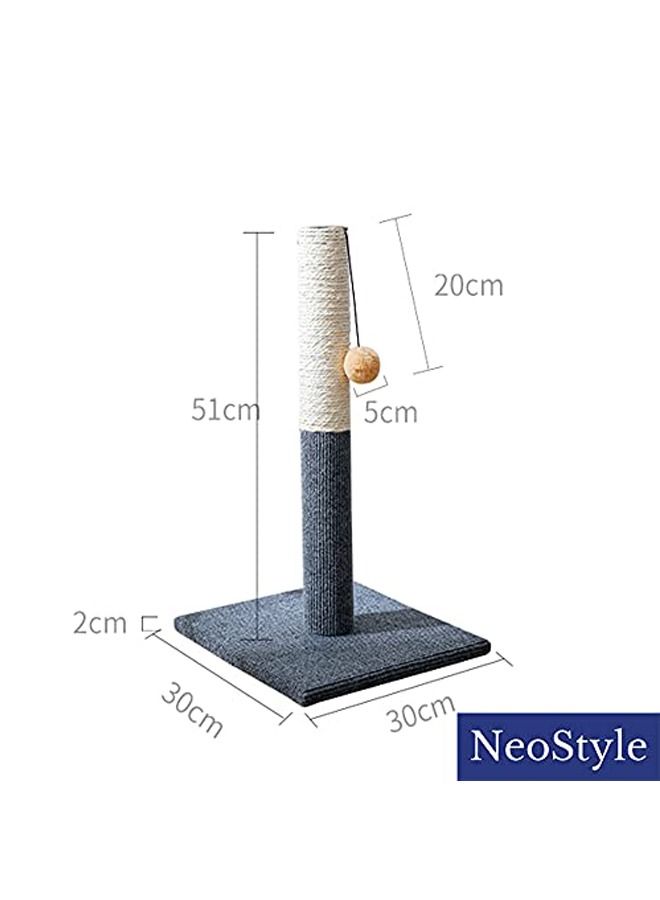 Neostyle Scratching Post for Indoor Cats Grey and Beige - Image 2