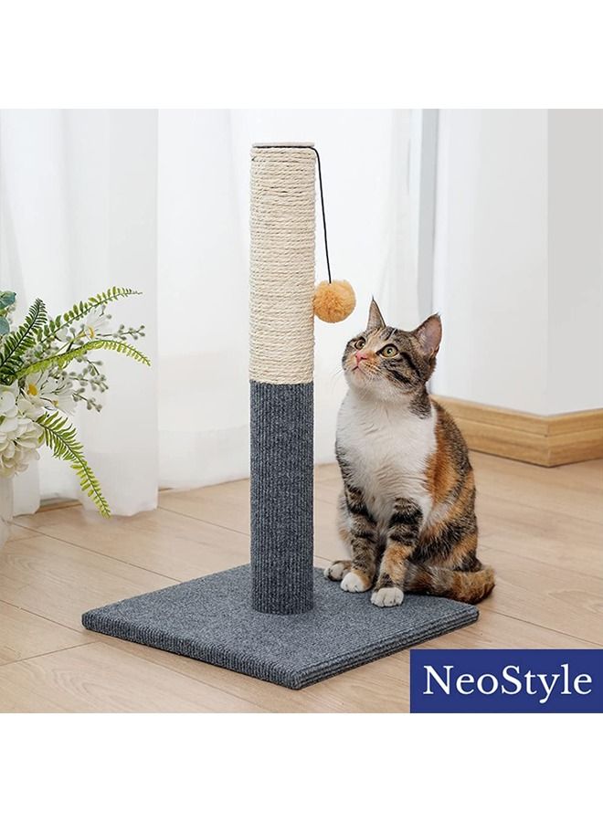 Neostyle Scratching Post for Indoor Cats Grey and Beige - Image 3