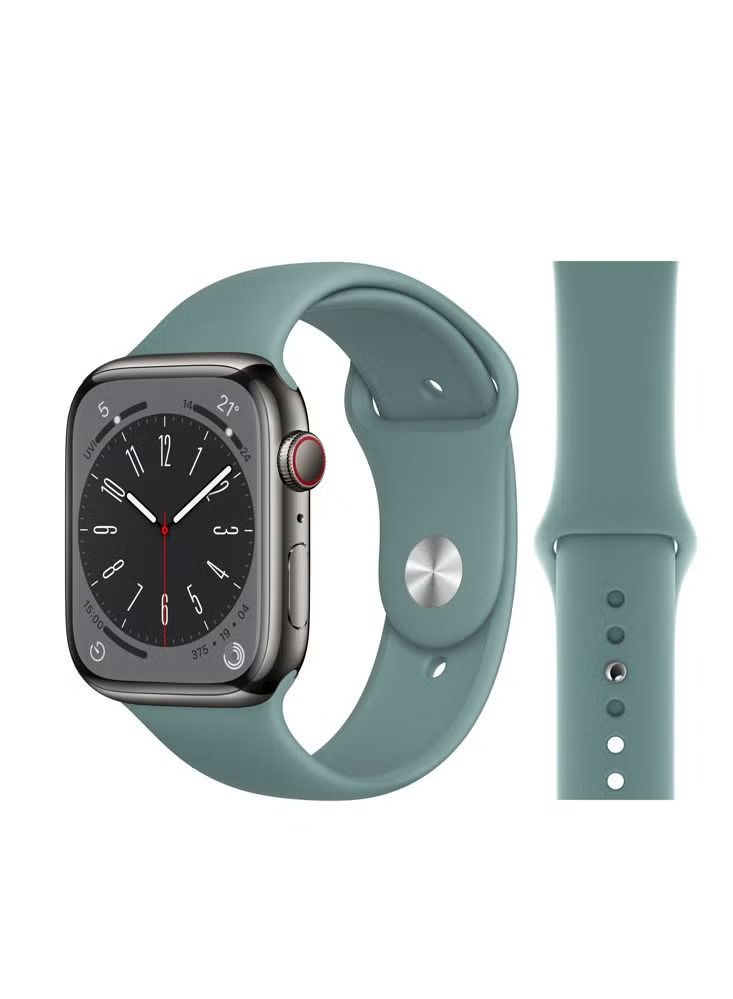 Zaboon Solid Silicone Replacement Band for Apple Watch 49/45/44/42mm Series Ultra/8/7/6/5/4/SE - Image 2