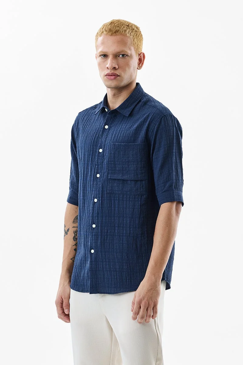 سنيتش قميص سيزاكر مجعد كبير الحجم