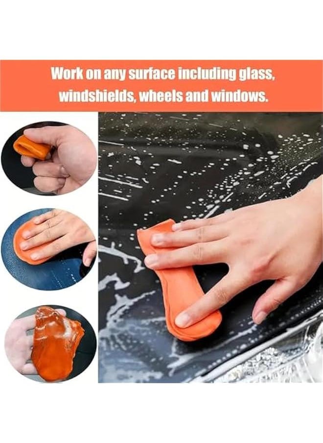 Generic 4 Pack 100g Car Clay Bar Premium Grade, Orange Auto Detailing Magic Clay Bar Cleaner for Car Wash Car Detailing Clean Orange  - Image 4