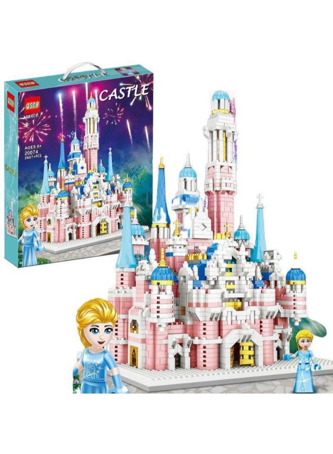 Pink Dream Princess Castle – 2607-Piece Frozen-Style Building Set - Image 1