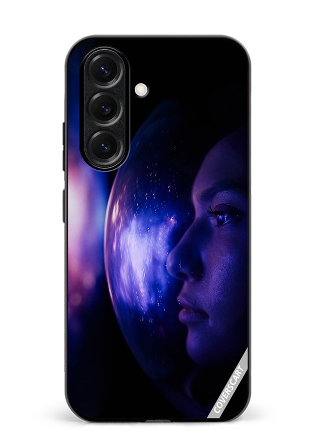 VR CREATIVE Protective Case Cover For Samsung Galaxy A56 Woman Astronaut In Space On Planet Orbit Design Multicolour