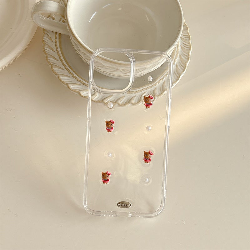 Japanese-Style Ins Cartoon Kt Suitable for Apple 16 Pro Max Phone Case iPhone 15 Transparent Female Model 14 - Image 1