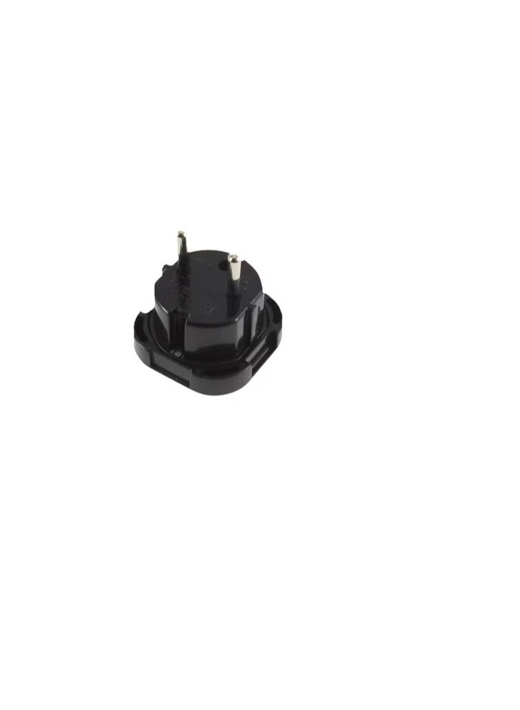 UK To EU AC Travel Plug Adapter Black - Image 1