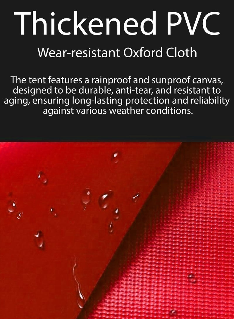 Toshonics خيمة خارجية بإطار فولاذي 3x3م - إعداد سريع، مظلة مقاومة للماء للفعاليات، الحفلات، التخييم، حماية من الأشعة فوق البنفسجية، ملجأ محمول بارتفاع قابل للتعديل - Image 3