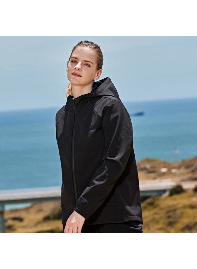 Jeep Women's Softshell Jacket Autumn Winter Outdoor Windproof Warm Casual Hooded Sports Coat - Image 5