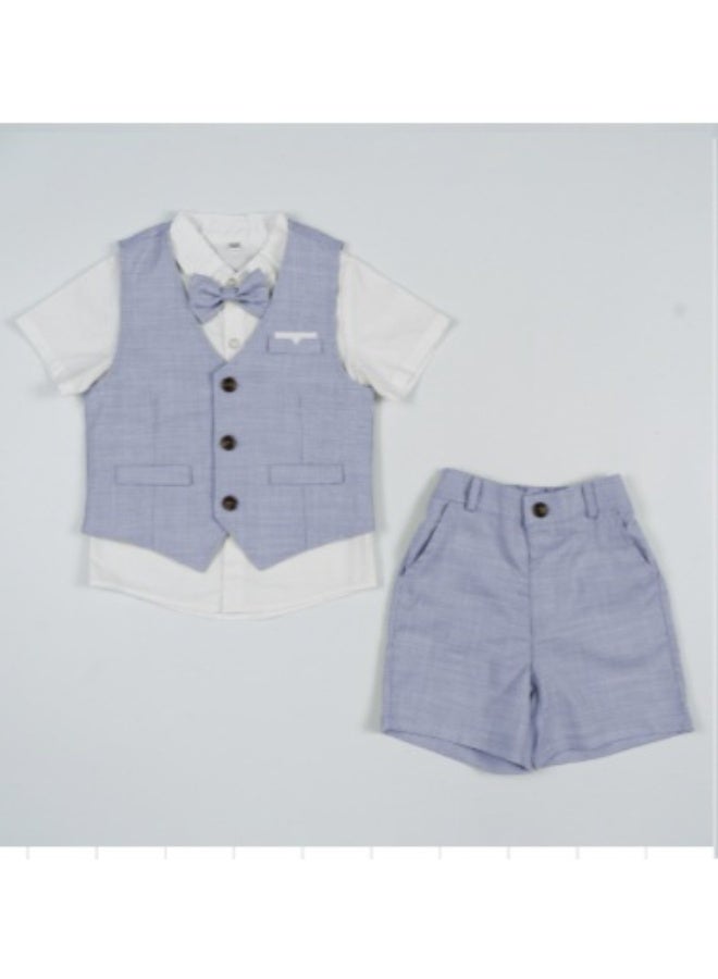 Shougu Boys' Fashionable Suit Vest Set  - Image 1