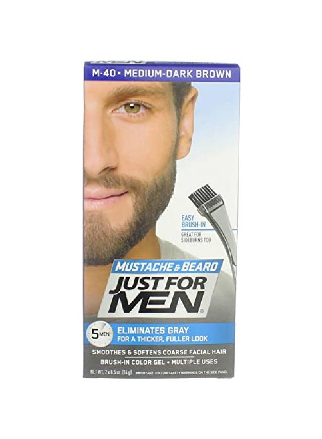 Just For Men Color Gel Mustache/Beard/Sideburns 95 Mediumdark Brown - Image 2