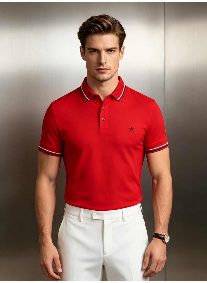 HACKETT LONDON Couples men and women summer breathable lapel short sleeve Polo shirt - Image 3
